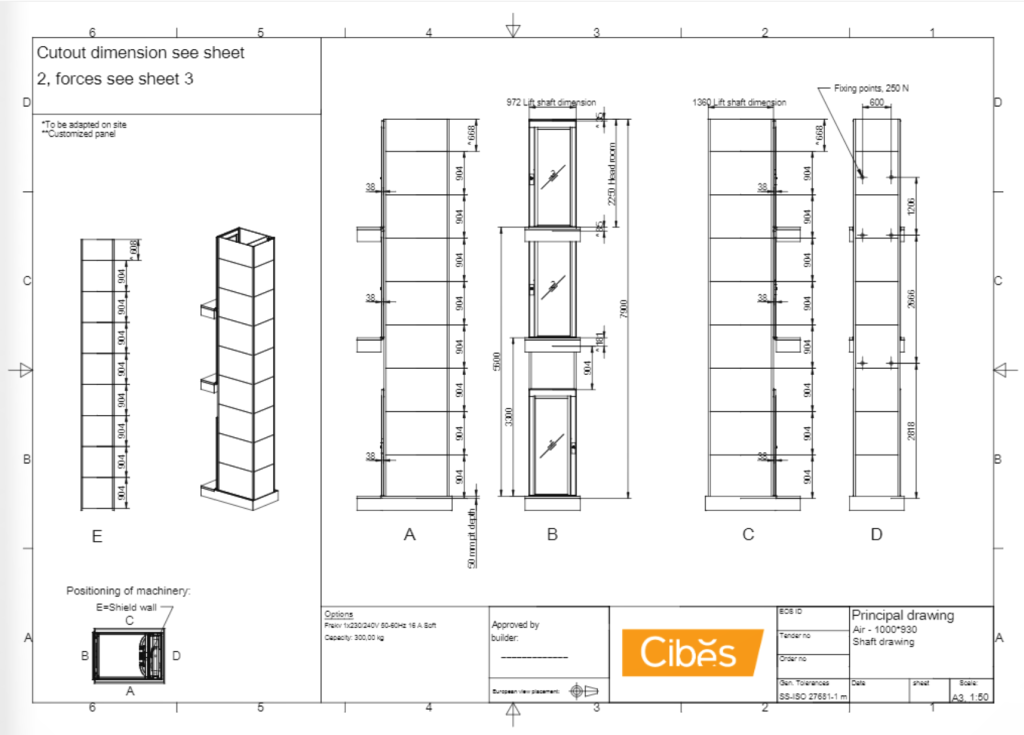 3 Cibes Lift elevator home lift Size S 1000×930 1 3 Cibes Lift elevator home lift Size S 1000x930 1