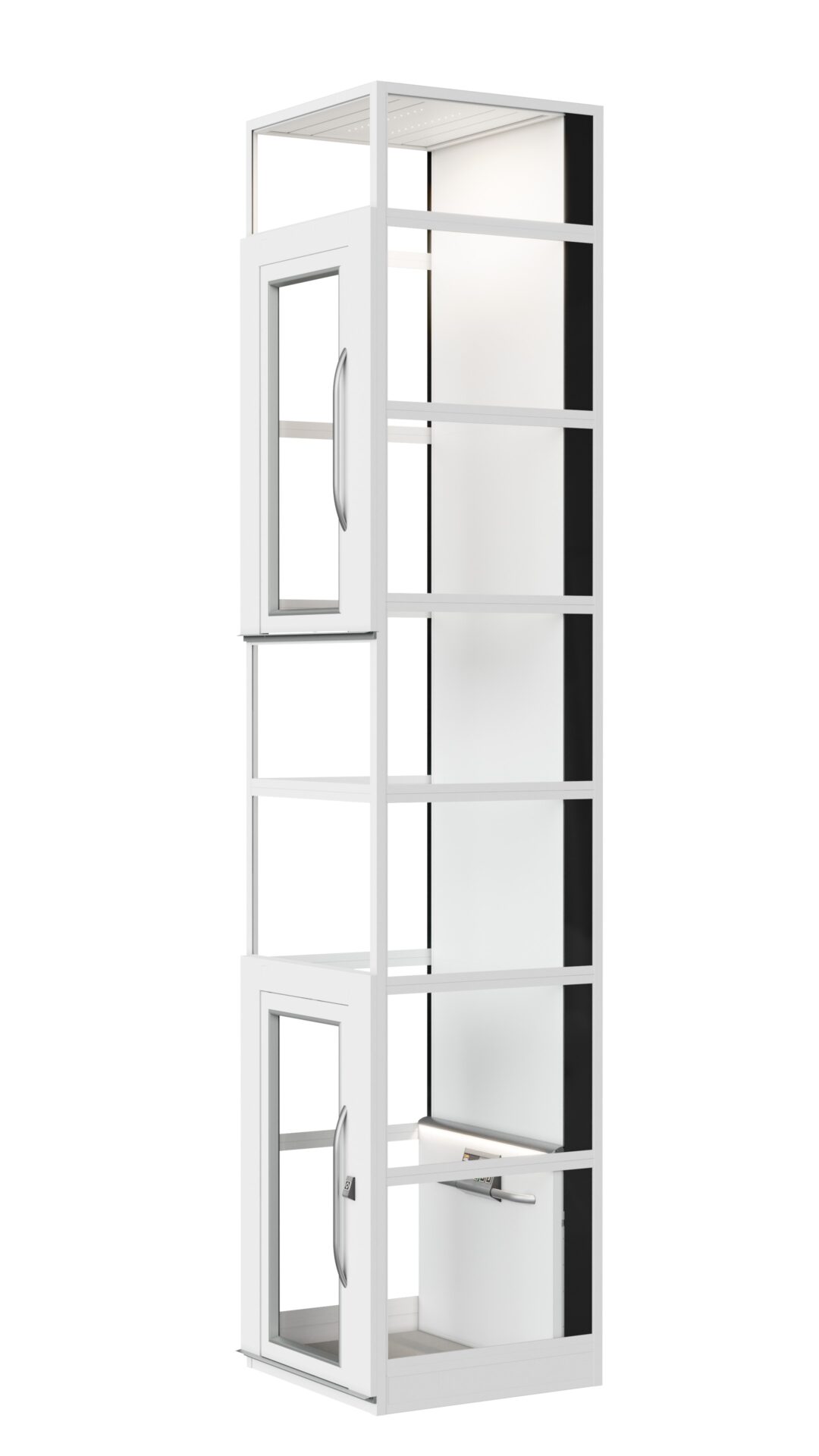 Cibes Home lift 2023 Lifestyle 030 0101 ONE Basic Std GreyIron 3200D8 OrganicSignalWhite with glass Cibes Home lift 2023 Lifestyle 030 0101 ONE Basic Std GreyIron 3200D8 OrganicSignalWhite with glass